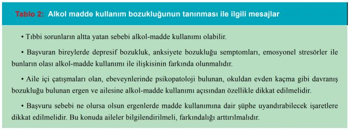 Birinci Basamak Sağlık Hizmetlerinde Alkol-madde Kullanımı Olan ...